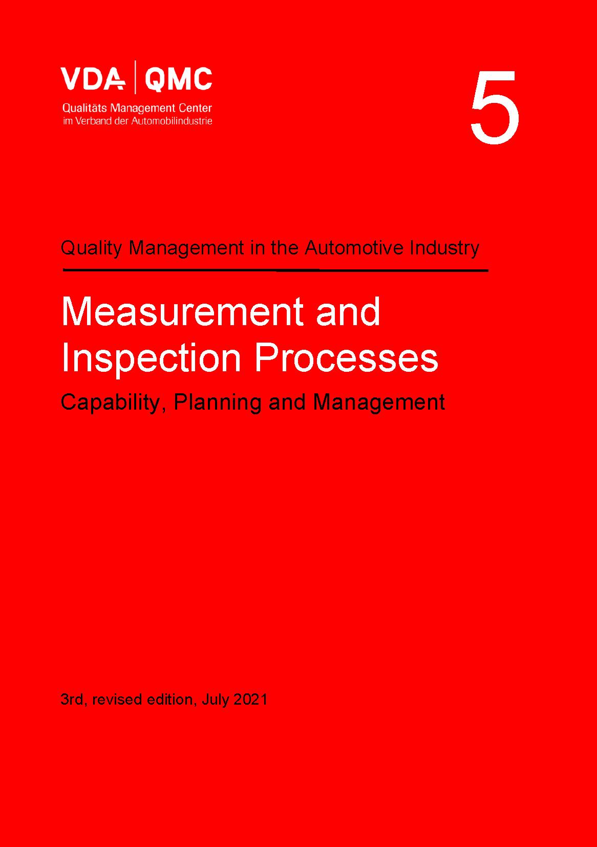 Bild von Volume 05 Measurement and Insp.Processes_07/2021