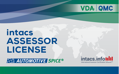 Bild von Lizenzerteilung intacs Assessor Automotive SPICE